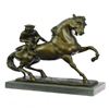 Image 5 : Monkey Sit on Horse Bronze Statue