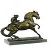 Image 6 : Monkey Sit on Horse Bronze Statue