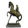 Image 7 : Monkey Sit on Horse Bronze Statue