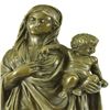 Image 2 : Mother Virgin Mary Bronze Sculpture on Marble Base Statue