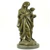 Image 3 : Mother Virgin Mary Bronze Sculpture on Marble Base Statue