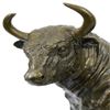 Image 6 : Bull Bronze Sculpture on Marble Base Statue