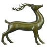 Image 5 : Deer-Buck Bronze Statue on Marble Base Sculpture