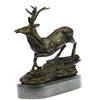 Image 2 : Buck Hunting Bronze Sculpture