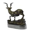 Image 4 : Buck Hunting Bronze Sculpture