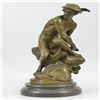 Image 1 : Mercury Bronze Statue on Marble Base Sculpture