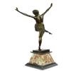 Image 2 : Egyptian Dancer Bronze on Marble Base Statue