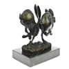 Image 8 : Two Eastern Jackrabbit Bronze Sculpture