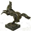 Image 5 : Mustang Horse Bronze Sculpture on Marble Base Statue