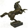 Image 6 : Mustang Horse Bronze Sculpture on Marble Base Statue