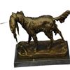 Image 5 : Hunting Dog with Quail Bronze on Marble Base Sculpture