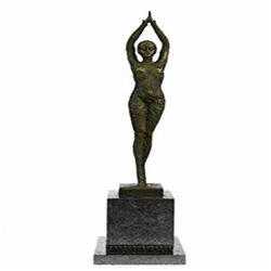 Bronze on Marble Base Dancer Figurine