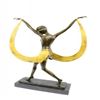Image 3 : Dancer Bronze Figurine on Marble Base Statue