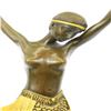 Image 7 : Dancer Bronze Figurine on Marble Base Statue