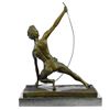 Image 3 : Powerful Man With Bow Bronze Statue