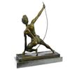 Image 4 : Powerful Man With Bow Bronze Statue
