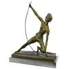 Image 5 : Powerful Man With Bow Bronze Statue