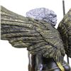 Image 7 : Viking Warrior Bronze Statue on Marble Base Sculpture