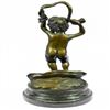 Image 3 : Cherubs Bronze Sculpture on Marble Base Figurine