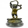Image 7 : Cherubs Bronze Sculpture on Marble Base Figurine