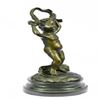 Image 9 : Cherubs Bronze Sculpture on Marble Base Figurine