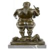 Image 3 : Abstract Mother Father Child Bronze Sculpture
