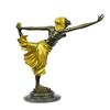 Image 7 : Bronze Dancer Statue on Marble Base Figurine