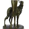 Image 8 : Lady With Pointer Dog Bronze Sculpture