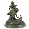 Image 3 : Indian Native American With Deer Bronze Sculpture