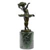 Image 4 : Classy Girl Ballerina Bronze Statue on Marble Base Sculpture
