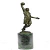 Image 1 : Basketball Bronze Figure on Marble Base Sculpture