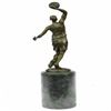 Image 3 : Basketball Bronze Figure on Marble Base Sculpture