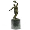 Image 7 : Basketball Bronze Figure on Marble Base Sculpture