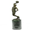 Image 9 : Basketball Bronze Figure on Marble Base Sculpture