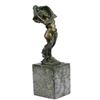 Image 9 : Nude Girl Bronze Statue on Marble Base Figure