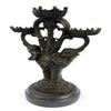 Image 3 : Elephants Candle Holder Bronze Figurine