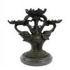 Image 4 : Elephants Candle Holder Bronze Figurine