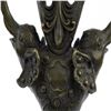 Image 6 : Elephants Candle Holder Bronze Figurine