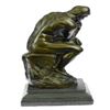 Image 3 : Thinker Bronze Statue on Marble Base Sculpture