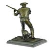 Image 4 : Western Cowboy With Gun Rodeo Bronco Rider Bronze Sculpture