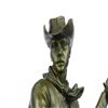 Image 6 : Western Cowboy With Gun Rodeo Bronco Rider Bronze Sculpture