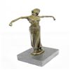 Image 1 : Dancer Bronze Sculpture on Marble Base Figure