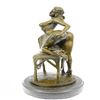 Image 3 : Nude Erotic Lady Bronze Statue on Marble Base Figurine