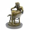 Image 7 : Nude Erotic Lady Bronze Statue on Marble Base Figurine
