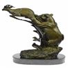 Image 3 : Jaguar attacking Baby Gazelle Bronze Sculpture