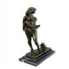 Image 1 : Alluring Woman with Cat Bronze Sculpture