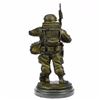Image 3 : American Soldier Bronze Sculpture on Marble Base Figure