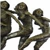 Image 6 : Five Dancer Bronze Sculpture on Marble Base Statue