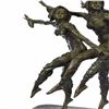 Image 7 : Five Dancer Bronze Sculpture on Marble Base Statue