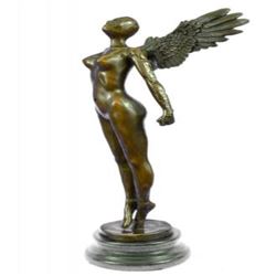 Nude Angel Abstract Bronze Statue